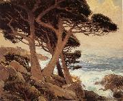 Edgar Payne Sentinels of the Coast,Monterey oil